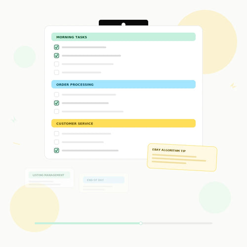Daily operations checklist for eBay dropshipping sellers